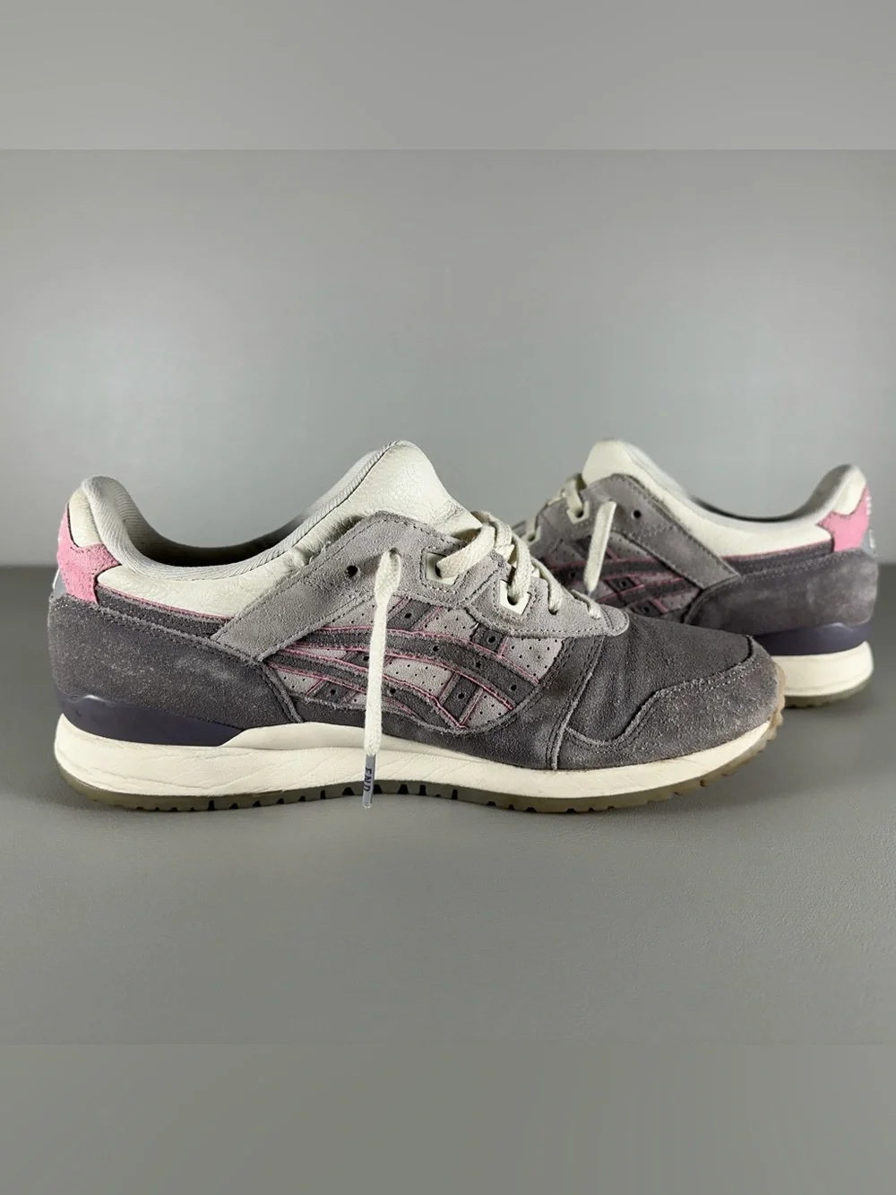 END. x Asics Gel Lyte III Lavender Grey Pink Ivory Suede Sneakers
